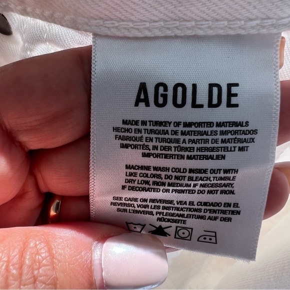 AGOLDE Parker Short Vintagr Cut Off Short. Dough size 27 - Picture 9 of 15